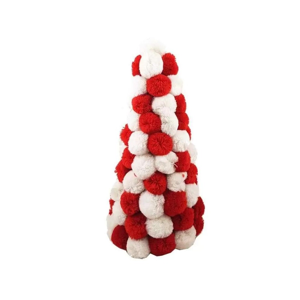 ALBERO CPONPON COLORATI H.32 ROSSOBIAN